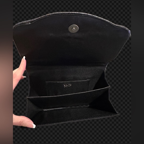 Brand New Black Suede Purse W/Suede Detachable Shoulder Strap. - Picture 3 of 3